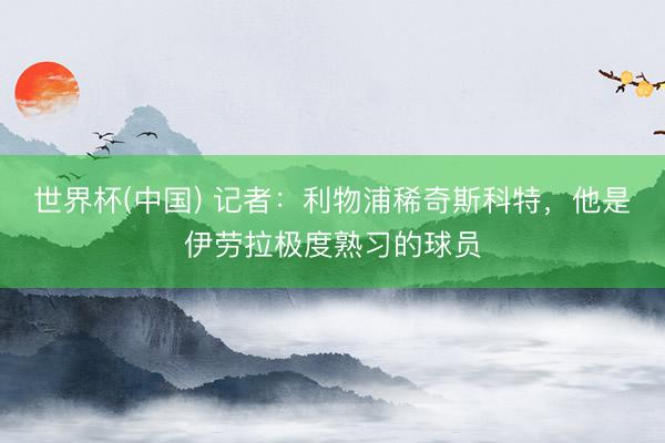 世界杯(中国) 记者:利物浦稀奇斯科特,他是伊劳拉极度熟习的球员