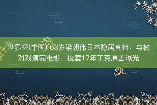 世界杯(中国) 63岁梁朝伟日本隐居真相：与树对戏演完电影，授室17年丁克原因曝光