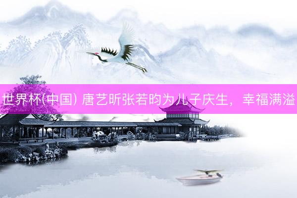 世界杯(中国) 唐艺昕张若昀为儿子庆生，幸福满溢